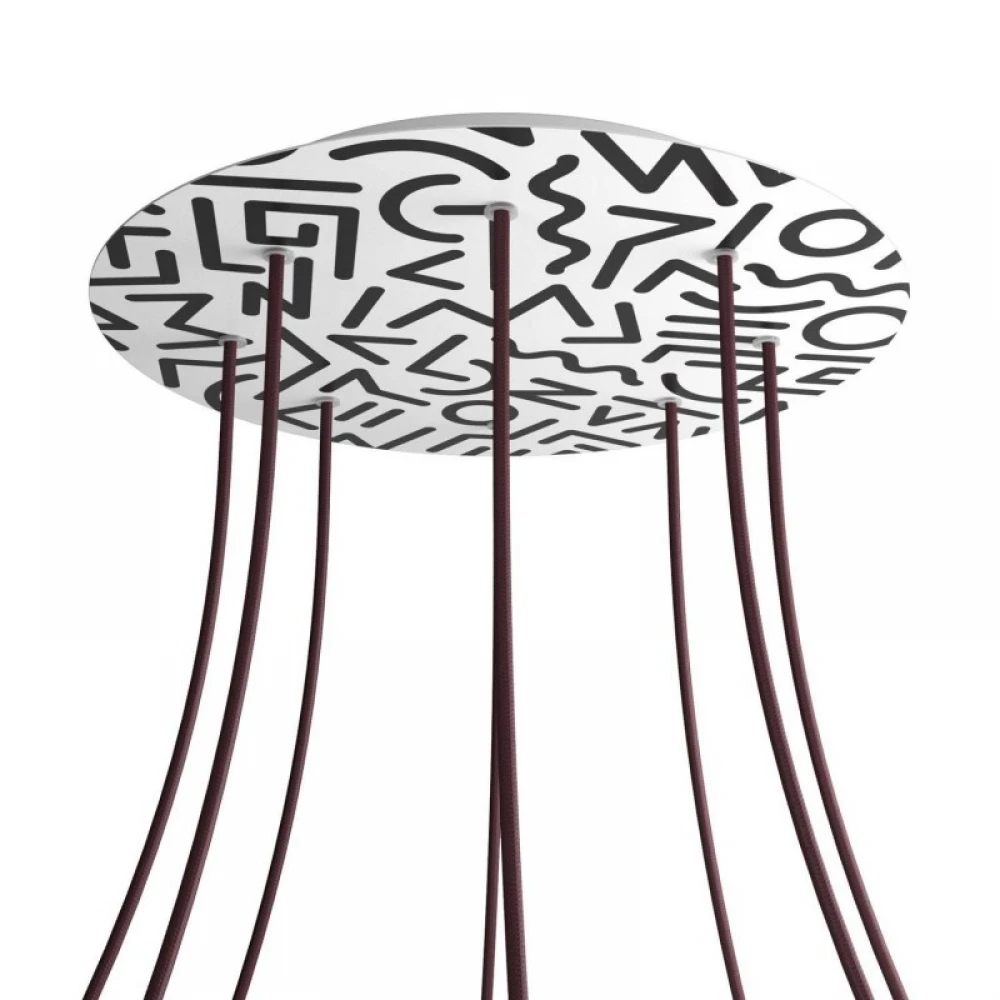 Ροζέτα Rose-One 400mm Στρογγυλή με 8 Τρύπες Σε Διάφορα Σχέδια - Creative Cables