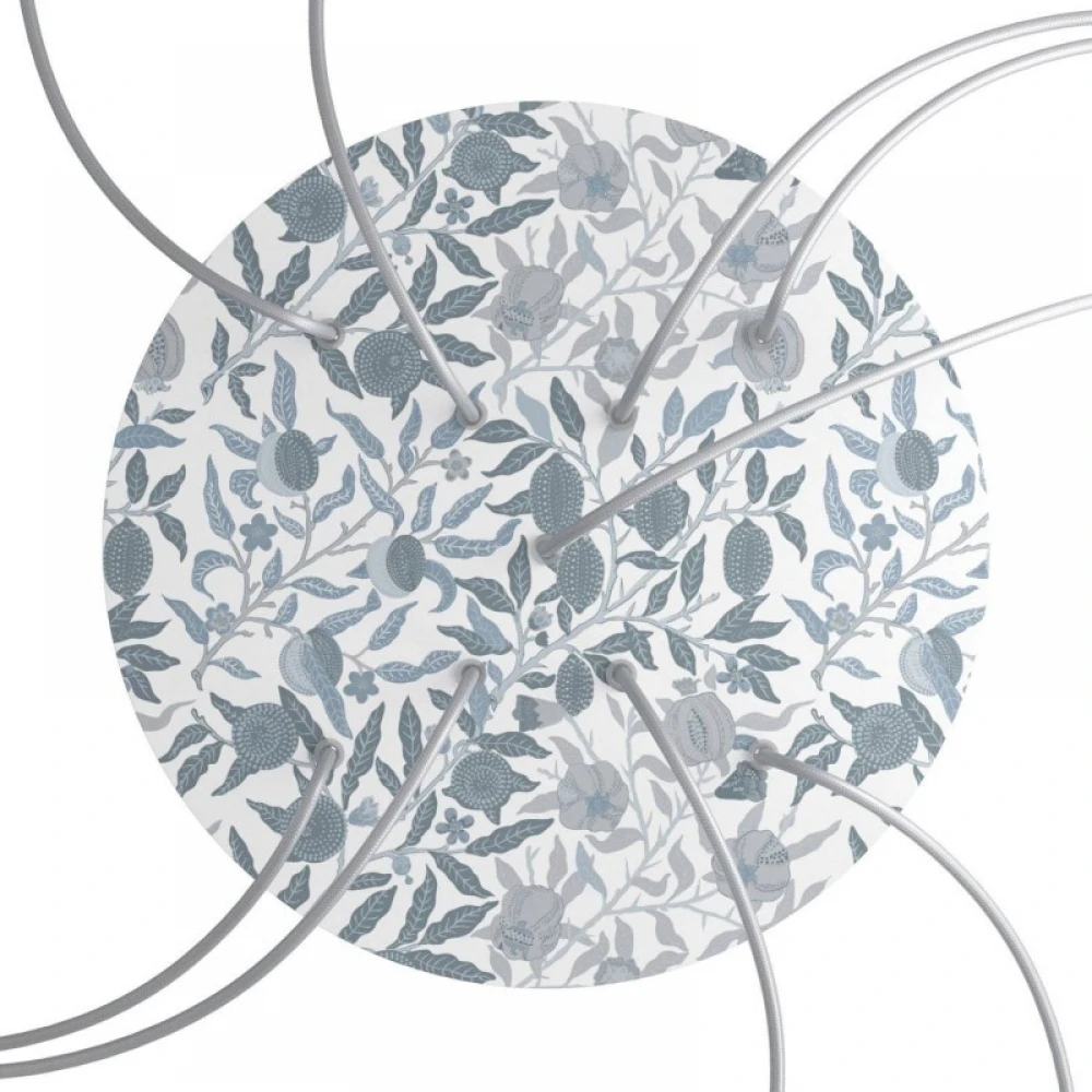 Ροζέτα Rose-One 400mm Στρογγυλή με 9 Τρύπες σε Σχήμα Χ Σε Blossom Σχέδιo - Creative Cables