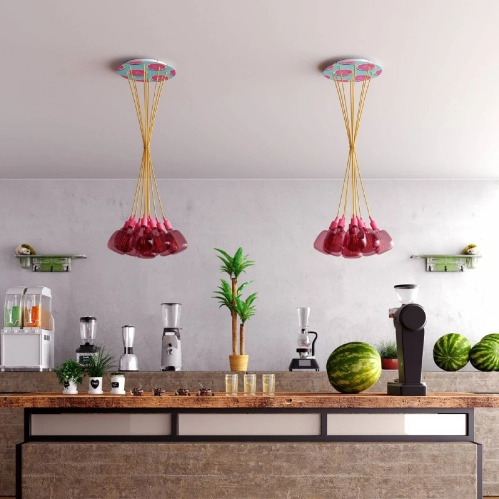 Ροζέτα Rose-One 400mm Στρογγυλή με 9 Τρύπες Σε Διάφορα Σχέδια - Creative Cables