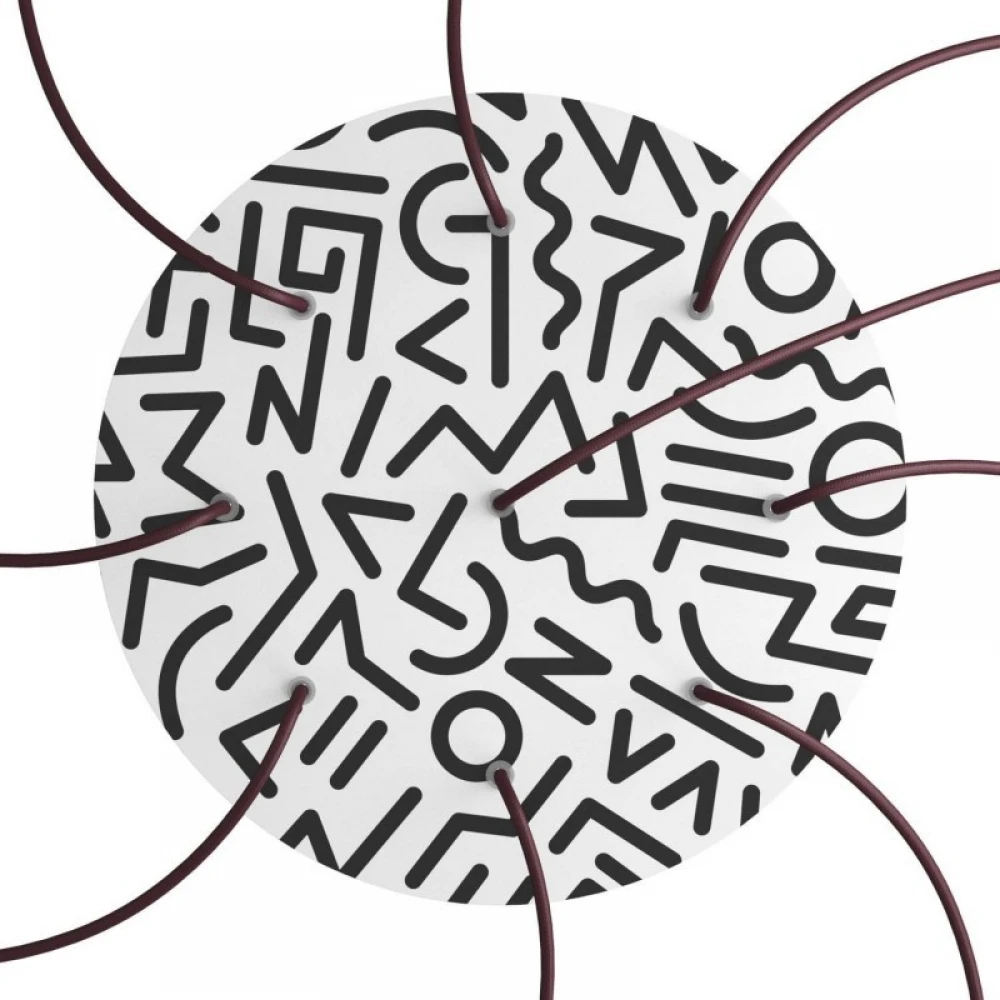 Ροζέτα Rose-One 400mm Στρογγυλή με 9 Τρύπες Σε Διάφορα Σχέδια - Creative Cables