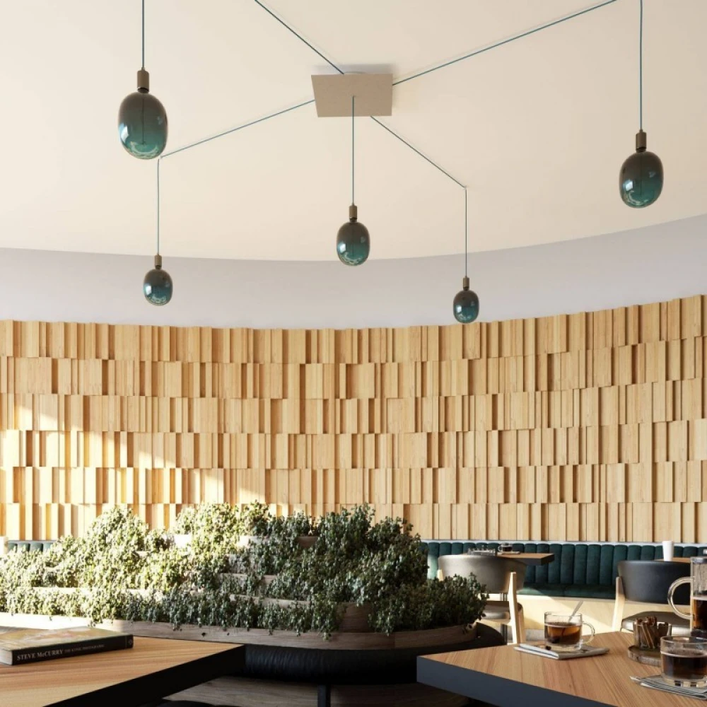 Ροζέτα Rose-One 400mm Τετράγωνη με 1 Τρύπα Σε Διάφορα Σχέδια - Creative Cables