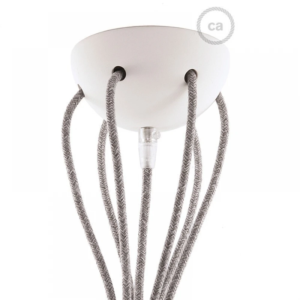 Ροζέτα Φωτιστικού Κεραμική Με 7 Τρύπες Σε Διάφορα Χρώματα - Creative Cables