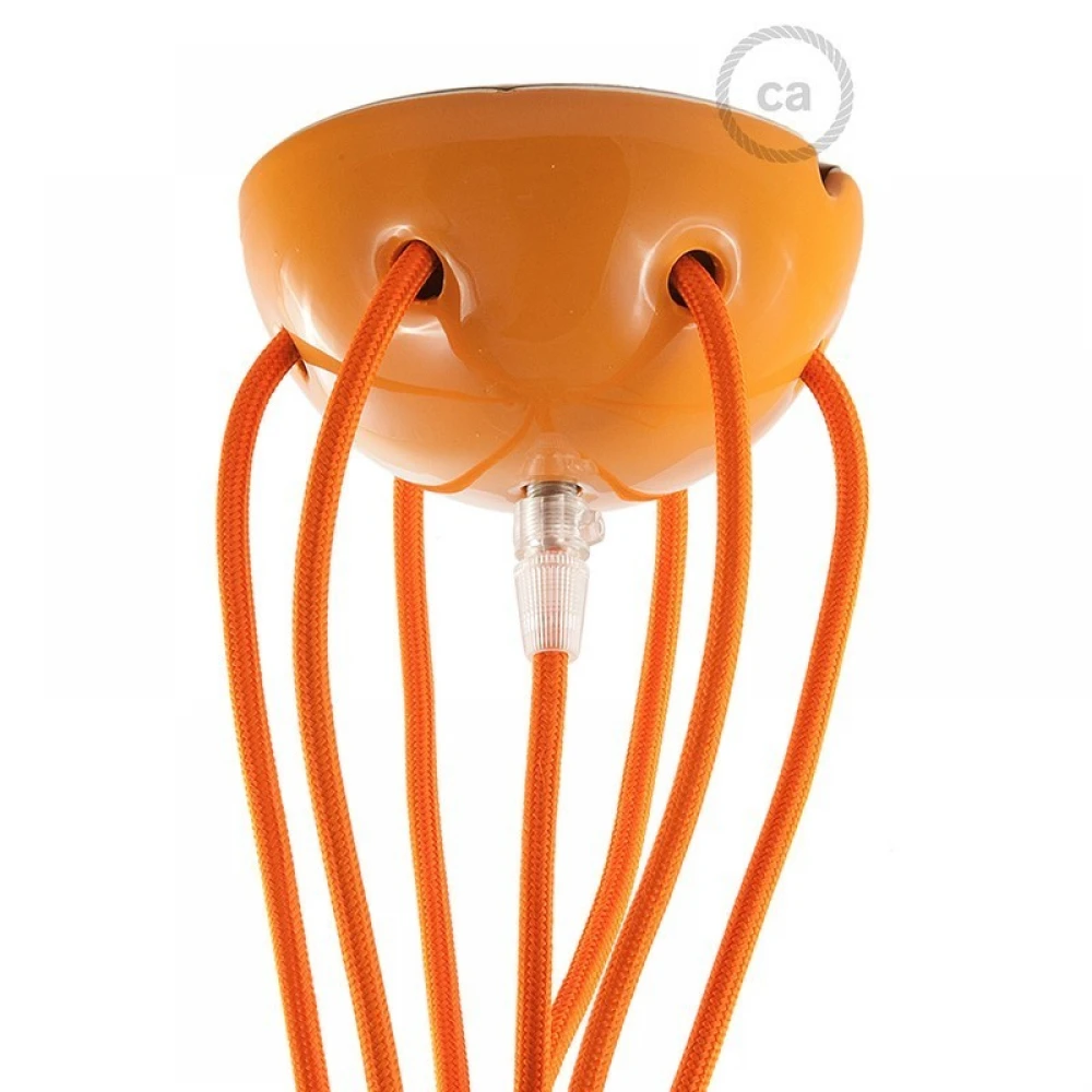 Ροζέτα Φωτιστικού Κεραμική Με 7 Τρύπες Σε Διάφορα Χρώματα - Creative Cables