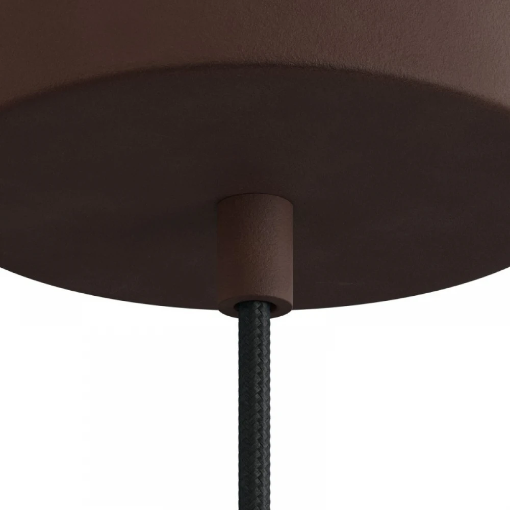 Μεταλλικό στήριγμα καλωδίου μαζί με μαστό, παξιμάδι και ροδέλα - Βαμμένη σκουριά - Creative Cables