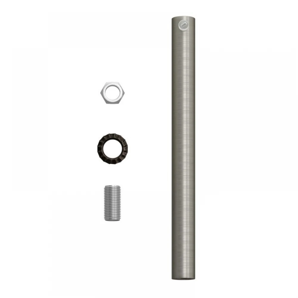 Μεταλλικό Στήριγμα Καλωδίου 15 cm Μαζί Με Μαστό, Παξιμάδι Και Ροδέλα Σε Ματ Νικέλ Χρώμα Creative Cables