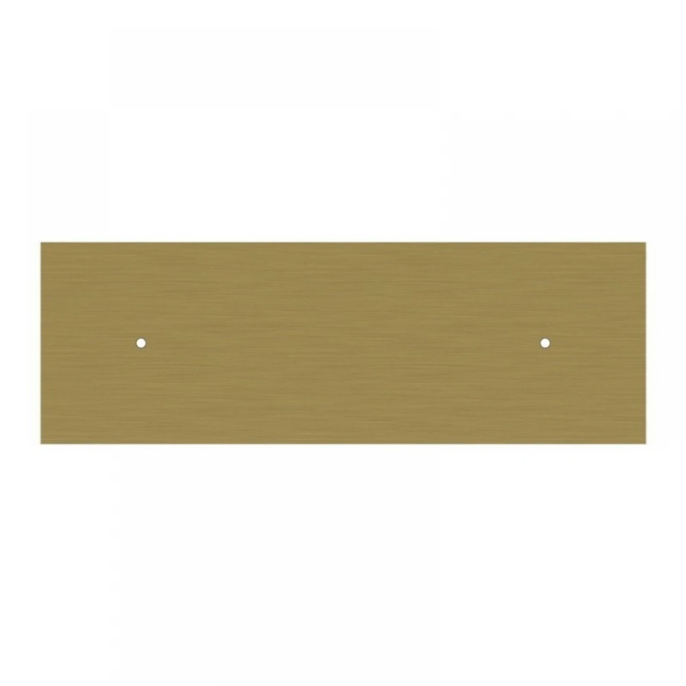 Κρεμαστό Φωτιστικό 2φωτο, με ορθογώνια ροζέτα Rose-One XXL 675 mm, υφασμάτινο καλώδιο και κεραμικά καπέλα Coppa - Χρυσό ΜΑΤ Dibond - Creative Cables