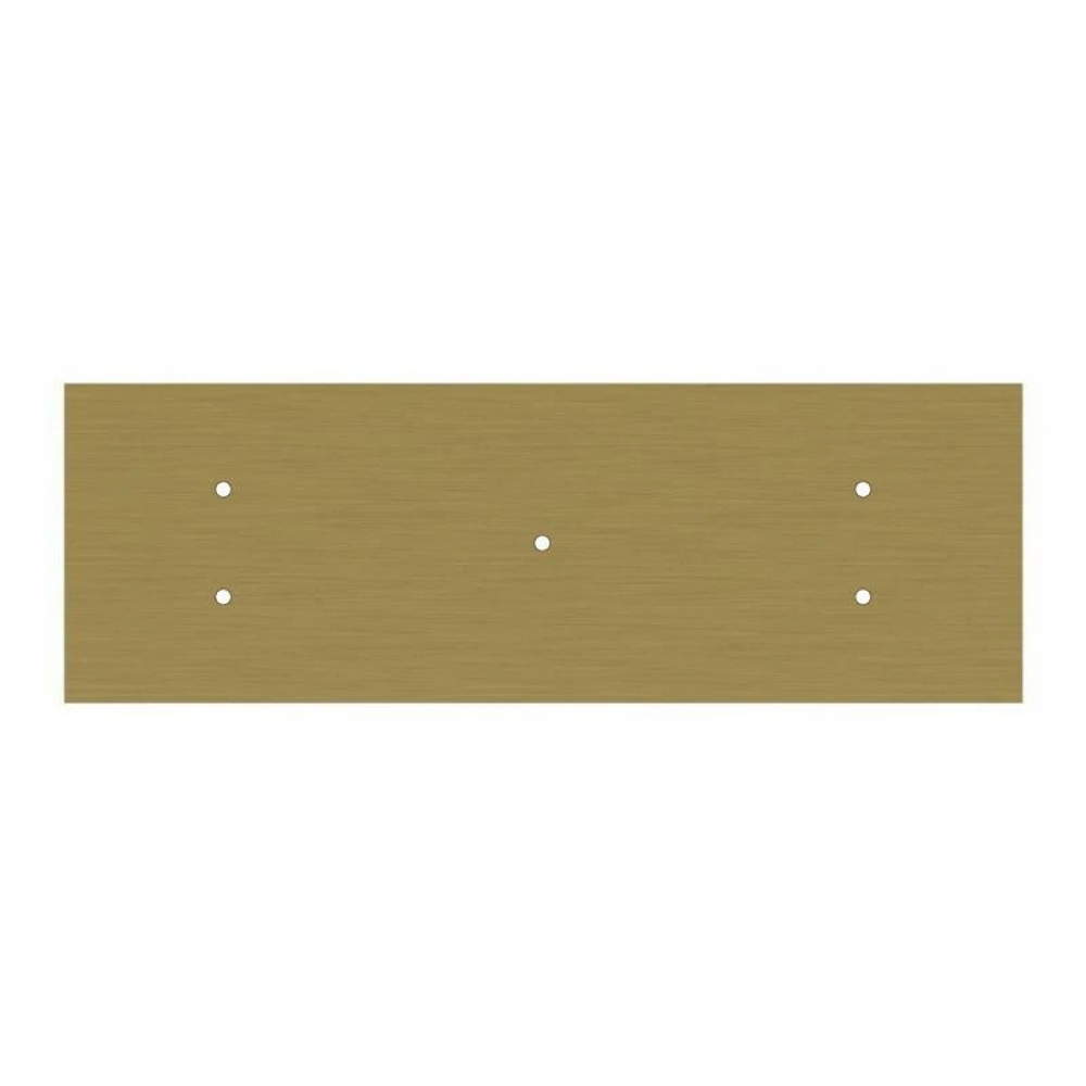 Κρεμαστό Φωτιστικό 5φωτο, με ορθογώνια ροζέτα Rose-One XXL 675 mm, υφασμάτινο καλώδιο και μεταλλικά στοιχεία - Χρυσό ΜΑΤ Dibond - Creative Cables