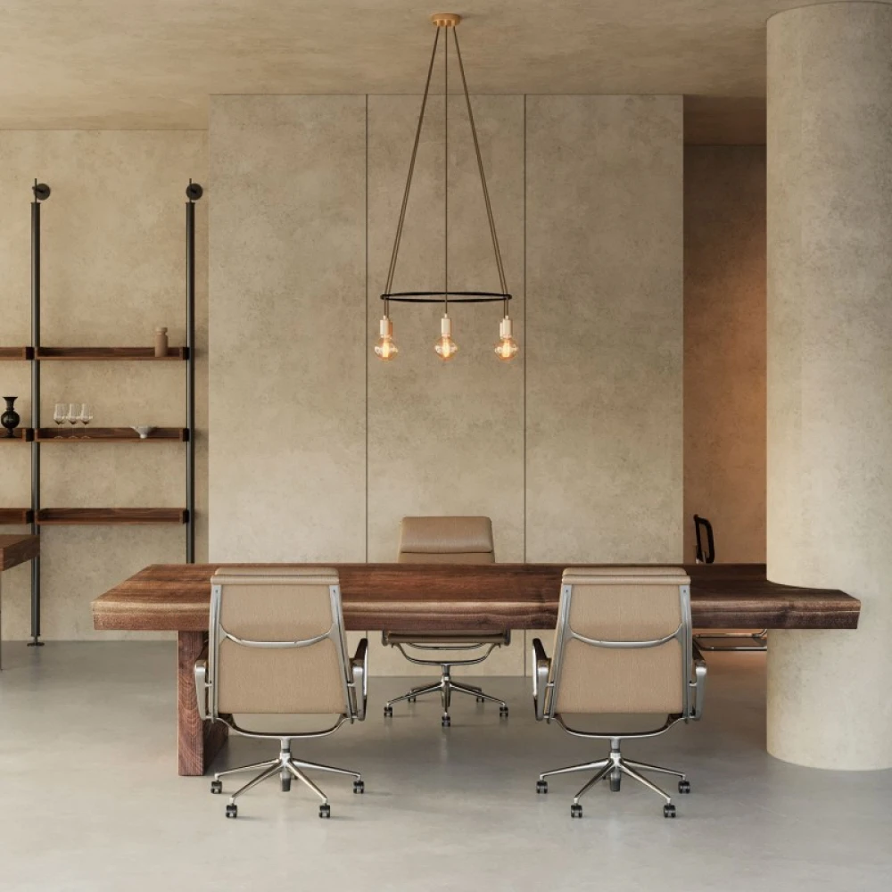 Κρεμαστό φωτιστικό 6φωτο Cage Globe Μπρονζέ 6xE27 - Creative Cables