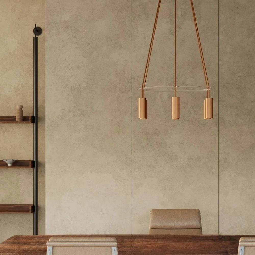 Κρεμαστό φωτιστικό 6φωτο Cage Tub-E14 Χάλκινο Αντικέ 6xE14 - Creative Cables