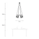 Κρεμαστό φωτιστικό 6φωτο Cage Tub-E14 Μαύρο 6xE14 - Creative Cables