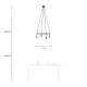 Κρεμαστό φωτιστικό 4φωτο Cage P-Light Μαύρο 4xE14 - Creative Cables