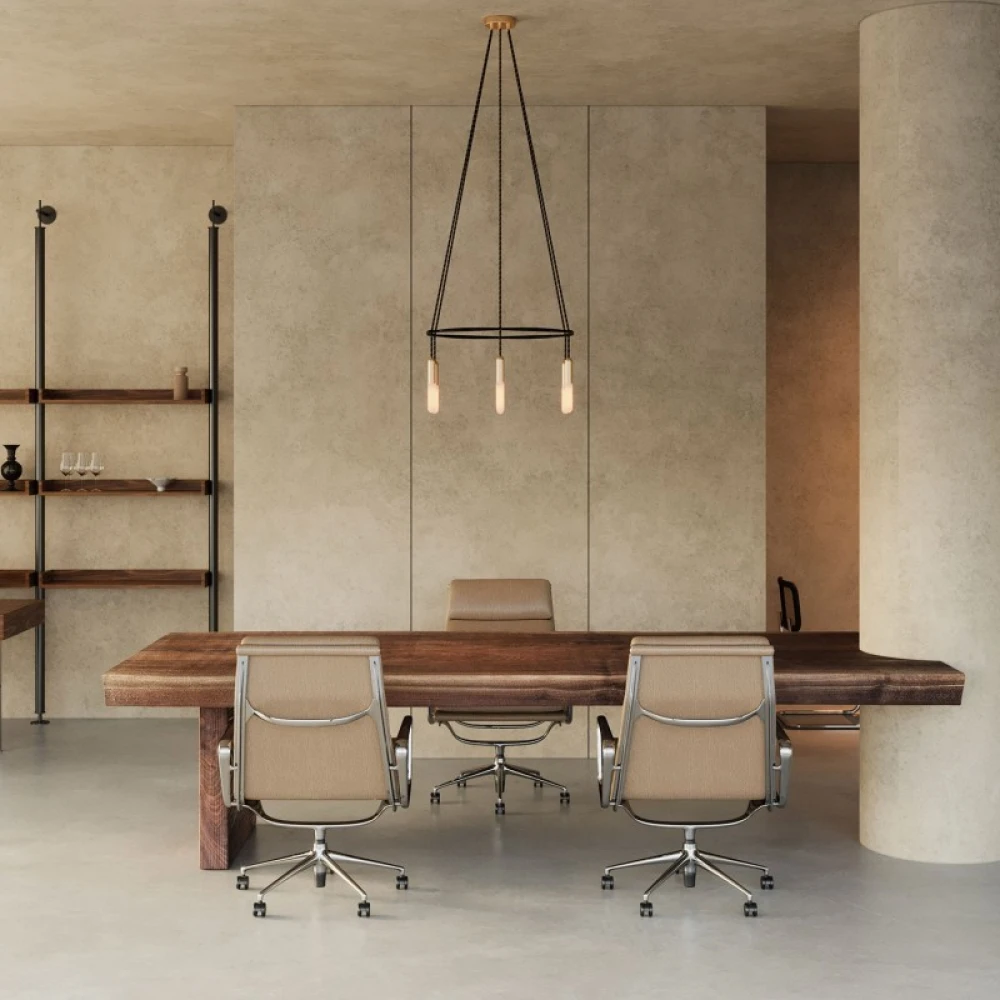 Κρεμαστό φωτιστικό 6φωτο Cage P-Light Μπρονζέ 6xE14 - Creative Cables