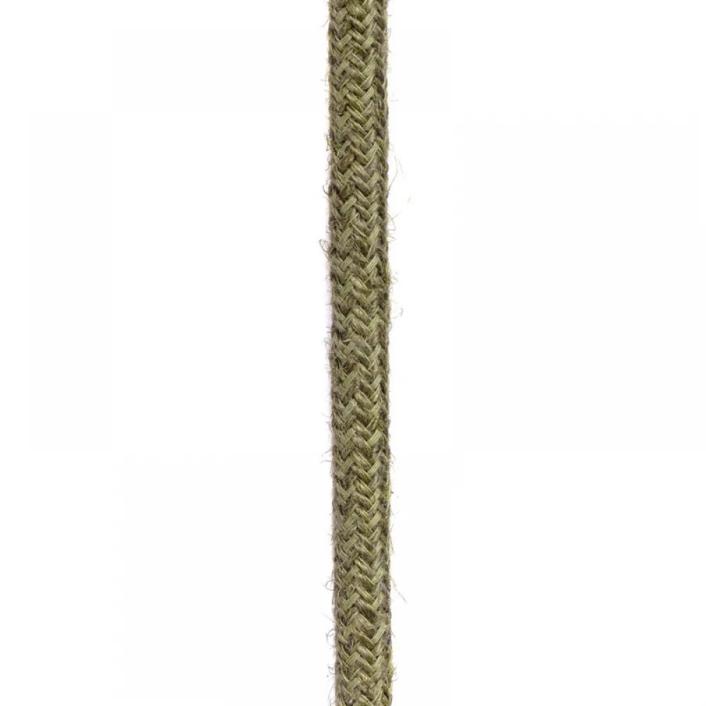 Στρογγυλό Υφασμάτινο καλώδιο από φυσική Τριχιά Σκούρο Καφέ RN26 - Creative Cables