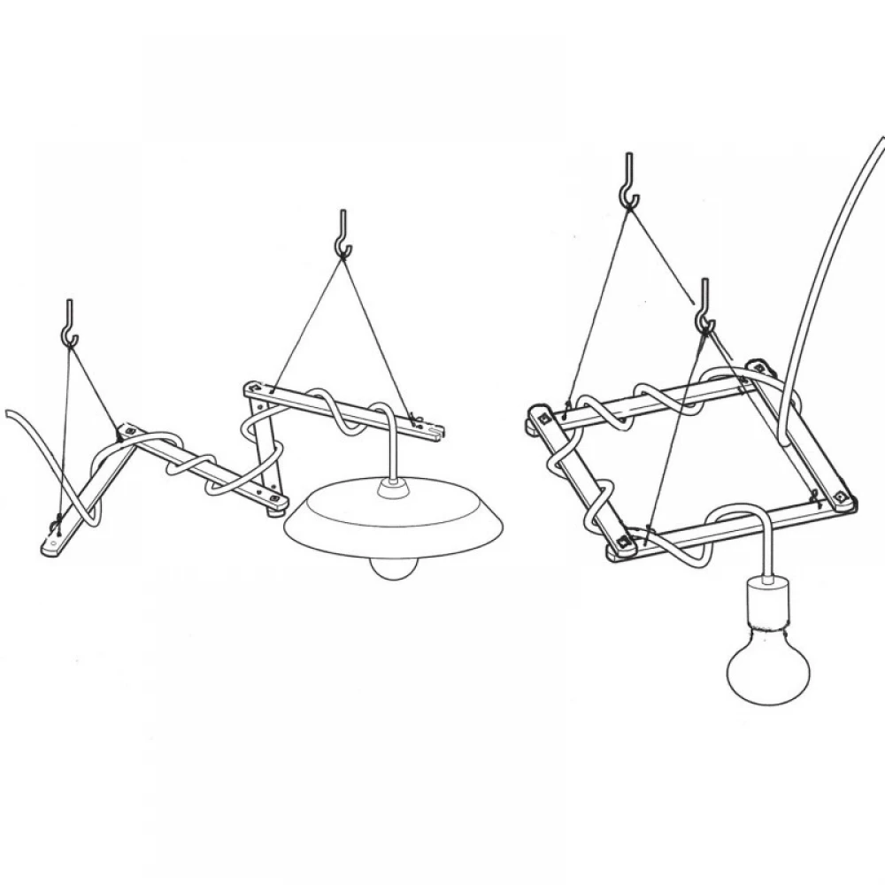 Zigh-Zagh, Ξύλινη Βάση Οροφής Για Στήριξη Σε Κρεμαστά Φωτιστικά - Creative Cables