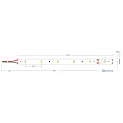 Ταινία LED TΩRA 6 Watt/m 24V CRI80 IP67 30 LED/m 5 μέτρα Ψυχρό Λευκό 6000Κ CUBALUX