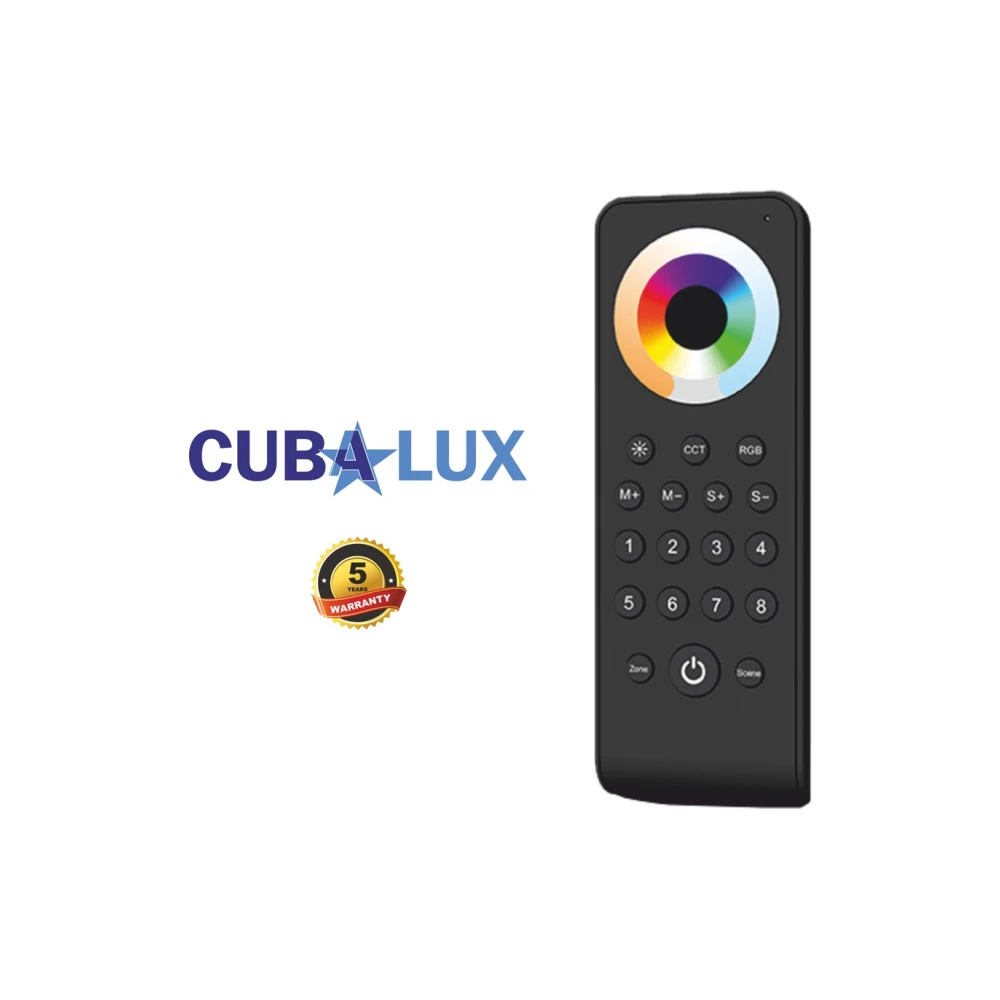 RF RGB/RGBW CONTROLLER ΜΕ ΧΕΙΡΙΣΤΗΡΙΟ ΑΦΗΣ 4X4A 12-24VDC - Cubalux