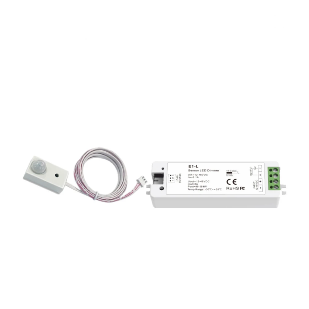 CONTROLLER ΜΕ ΑΙΣΘΗΤΗΡΑ ΚΙΝΗΣΗΣ (PIR) 12-48V/8A - Cubalux