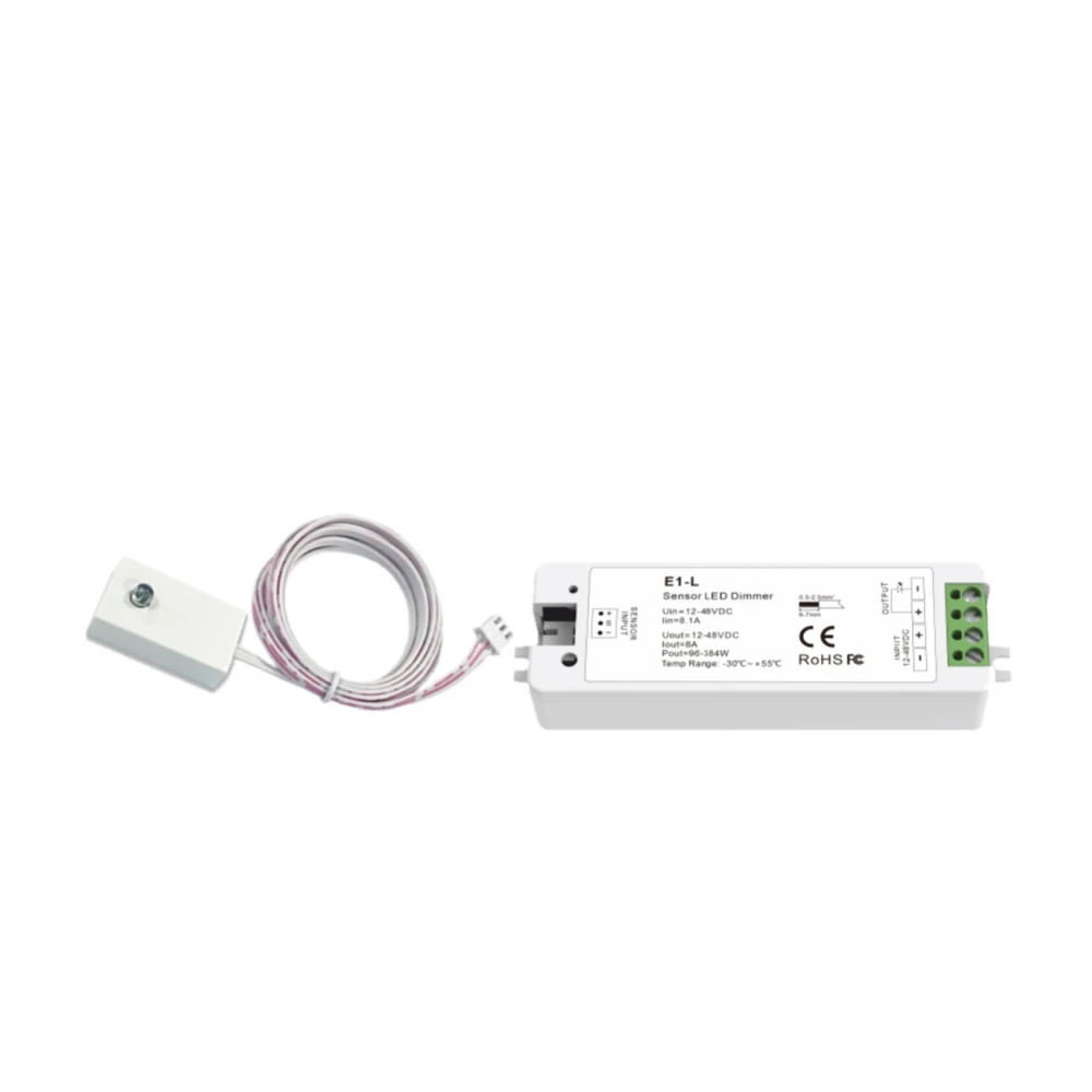 DIMMER ΜΕ ΑΙΣΘΗΤΗΡΑ ΑΦΗΣ 12-48VDC/8A - Cubalux