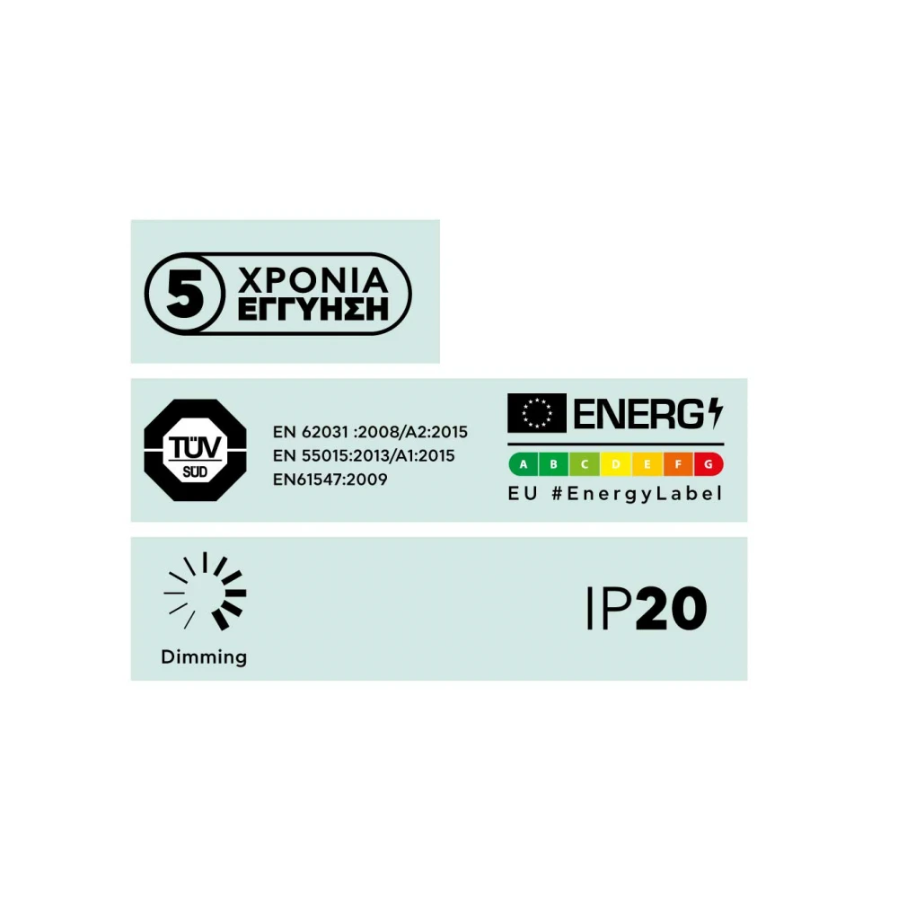 Ταινία Led 14.4W 24V IP20 JAZZ SPECIAL - Side View - 5 μέτρα - Θερμό Λευκό 2700K - CUBALUX