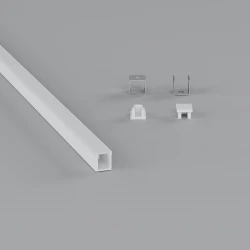 ΣΕΤ ΠΡΟΦΙΛ ΑΠΛΟ SLIM ΛΕΥΚΟ ΜΕ ΚΑΛΥΜΜΑ OPAL (2Μ) - CUBALUX
