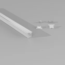 ΣΕΤ ΠΡΟΦΙΛ ΧΩΝΕΥΤΟ SLIM ΑΣΗΜΙ ΜΕ ΚΑΛΥΜΜΑ OPAL (2Μ) - CUBALUX