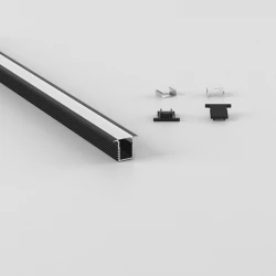 ΣΕΤ ΠΡΟΦΙΛ ΧΩΝΕΥΤΟ SLIM ΜΑΥΡΟ ΜΕ ΚΑΛΥΜΜΑ OPAL (2Μ) - CUBALUX