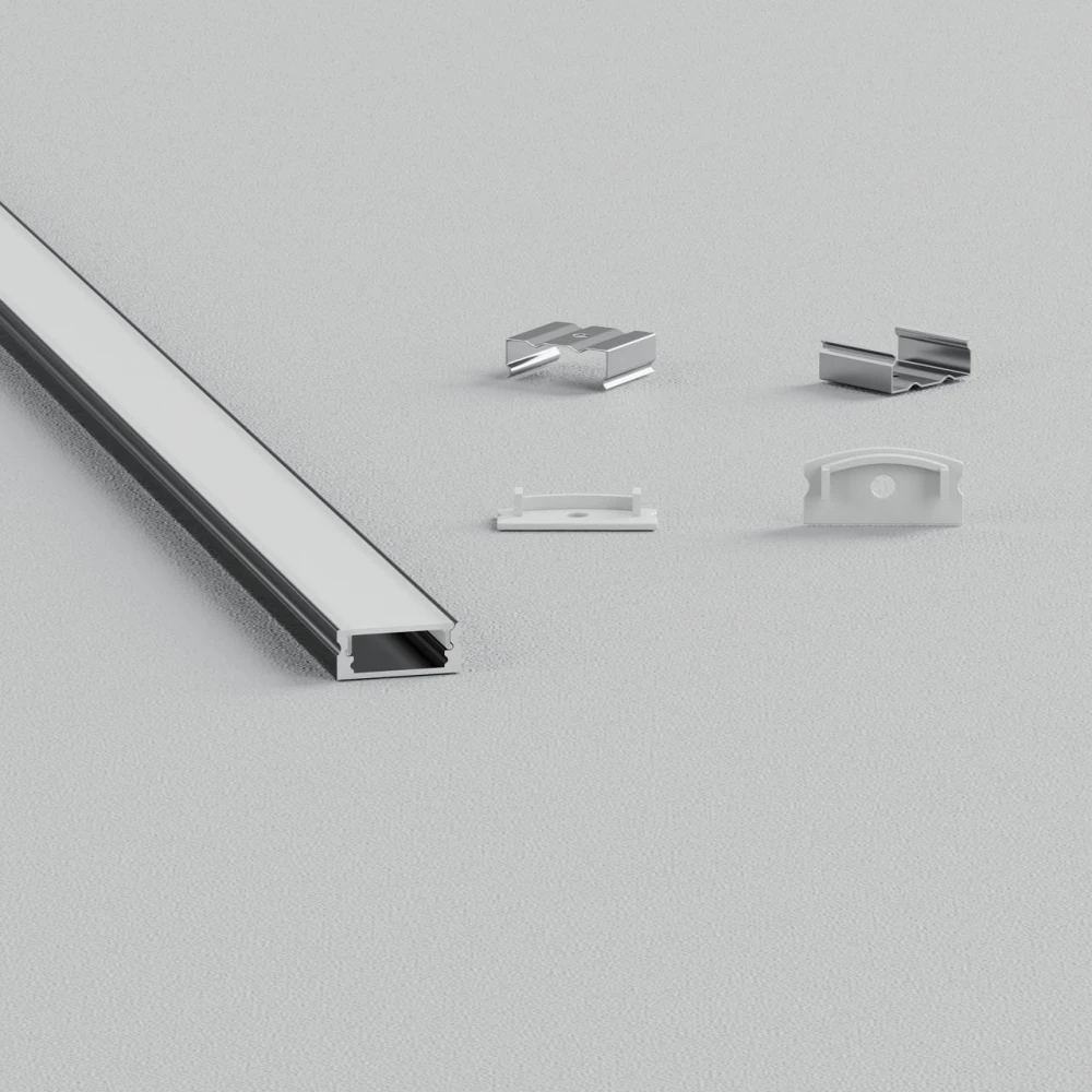 ΣΕΤ ΠΡΟΦΙΛ ΑΠΛΟ ΜΑΥΡΟ ΜΕ ΚΑΛΥΜΜΑ OPAL (2Μ) - CUBALUX