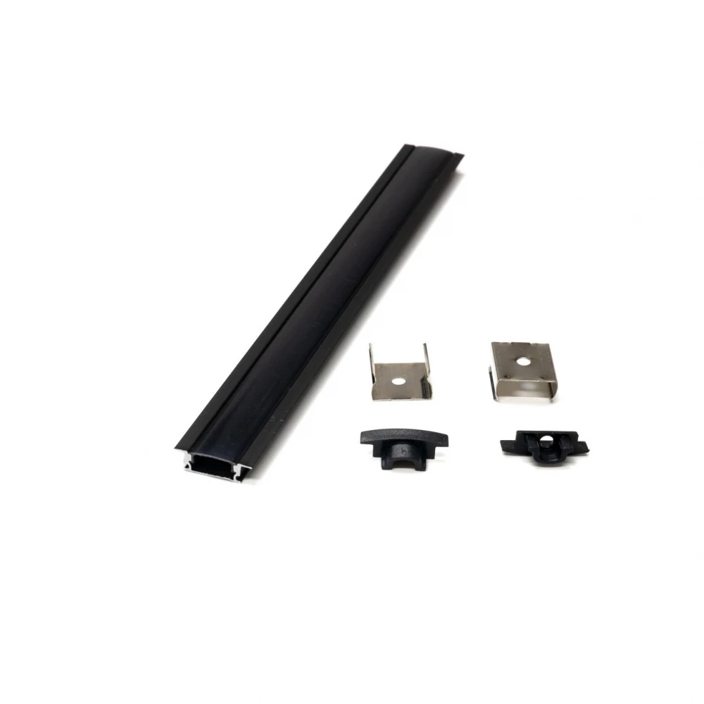 ΣΕΤ ΠΡΟΦΙΛ ΧΩΝΕΥΤΟ ΜΑΥΡΟ ΜΕ ΚΑΛΥΜΜΑ ΜΑΥΡΟ (2Μ) - CUBALUX