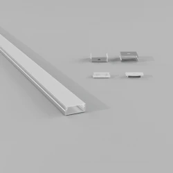 ΣΕΤ ΠΡΟΦΙΛ ΑΠΛΟ ΦΑΡΔΥ ΑΣΗΜΙ ΜΕ ΚΑΛΥΜΜΑ OPAL (2Μ) - CUBALUX