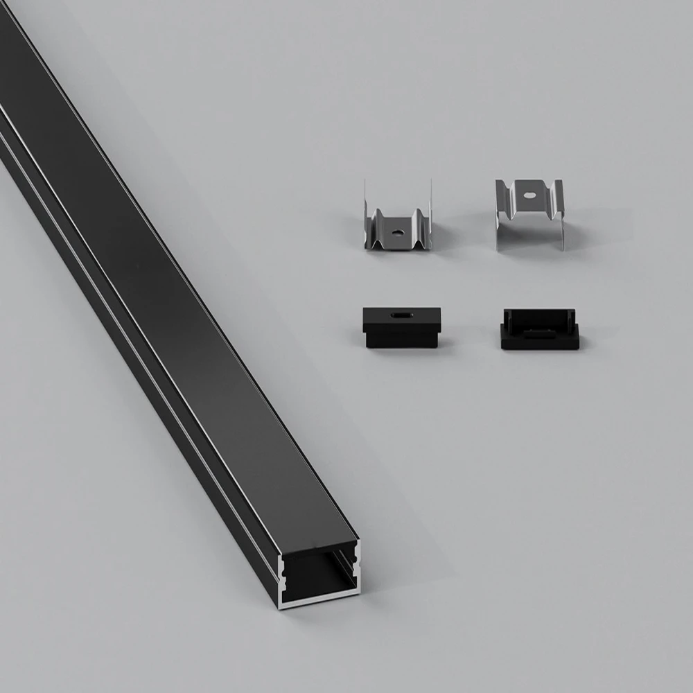 ΣΕΤ ΠΡΟΦΙΛ ΑΠΛΟ ΦΑΡΔΥ ΜΑΥΡΟ ΜΕ ΚΑΛΥΜΜΑ ΜΑΥΡΟ (2Μ) - CUBALUX