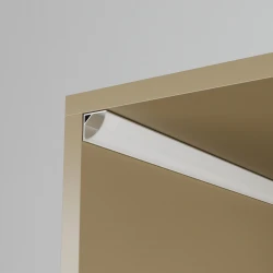 ΣΕΤ ΠΡΟΦΙΛ ΓΩΝΙΑΚΟ ΑΣΗΜΙ 15,5Χ15,5 ΜΕ ΚΑΛΥΜΜΑ OPAL (2Μ) - CUBALUX