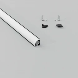 ΣΕΤ ΠΡΟΦΙΛ ΓΩΝΙΑΚΟ ΜΑΥΡΟ ΜΕ ΚΑΛΥΜΜΑ OPAL (2Μ) - CUBALUX