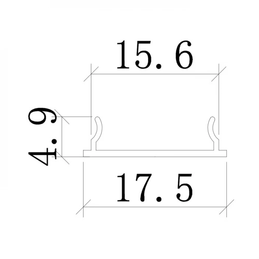 ΣΕΤ ΠΡΟΦΙΛ ΕΥΚΑΜΠΤΟ ΑΣΗΜΙ ΜΕ ΚΑΛΥΜΜΑ OPAL (2Μ) - CUBALUX