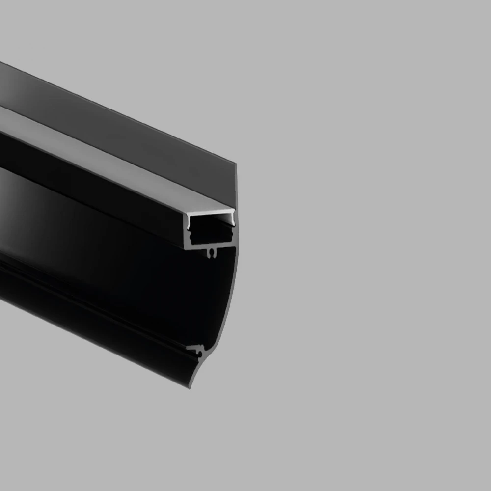 ΣΕΤ ΠΡΟΦΙΛ ΤΟΙΧΟΥ ΜΑΥΡΟ ΜΕ ΚΑΛΥΜΜΑ OPAL (2Μ) - CUBALUX