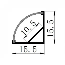 ΠΡΟΦΙΛ ΓΩΝΙΑΚΟ ΑΣΗΜΙ 15,5Χ15,5 (2Μ) - CUBALUX