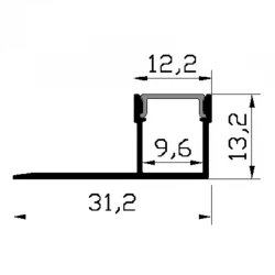 Προφίλ Γυψοσανίδας 31,2x9,6 (2m) - CUBALUX