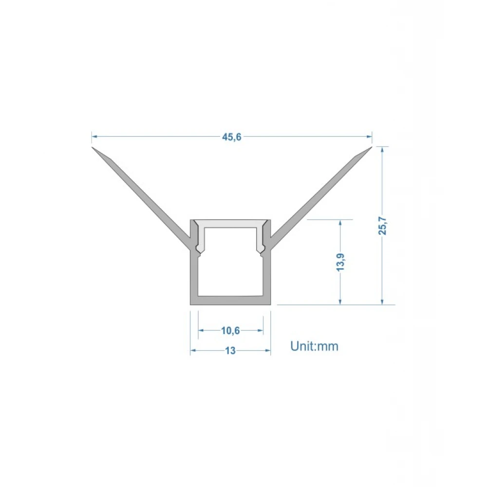Προφίλ Γυψοσανίδας Για Εσωτερική Γωνία 2 μέτρα - CUBALUX