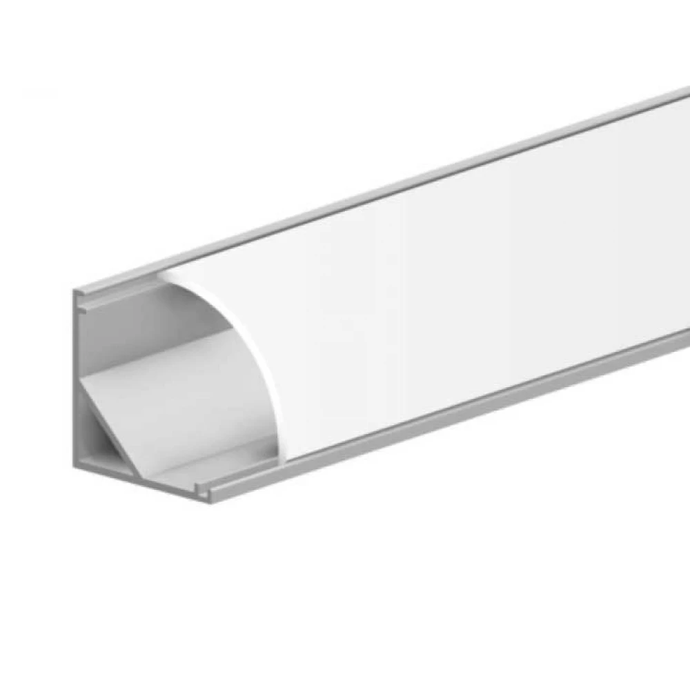 Κάλυμμα Γαλακτερό Για Γωνιακό Προφίλ Αλουμινίου 45° 2 μέτρα - CUBALUX