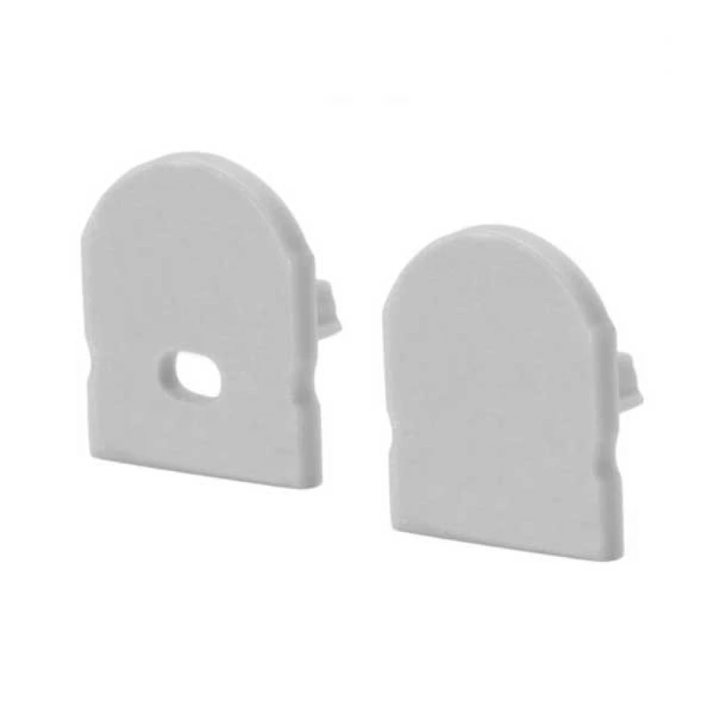 Πλαϊνή Τάπα Για Προφίλ Αλουμινίου Με Φακό - CUBALUX