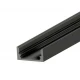 Προφίλ Αλουμινίου Τύπου Π Μαύρο 2 Μέτρα - CUBALUX