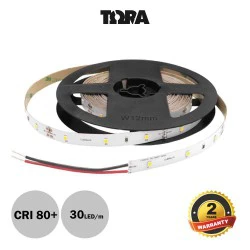 Ταινία Led Αυτοκόλλητη 11.4W 24V IP20 TΩRA 5 μέτρα Θερμό Λευκό 3000K - CUBALUX