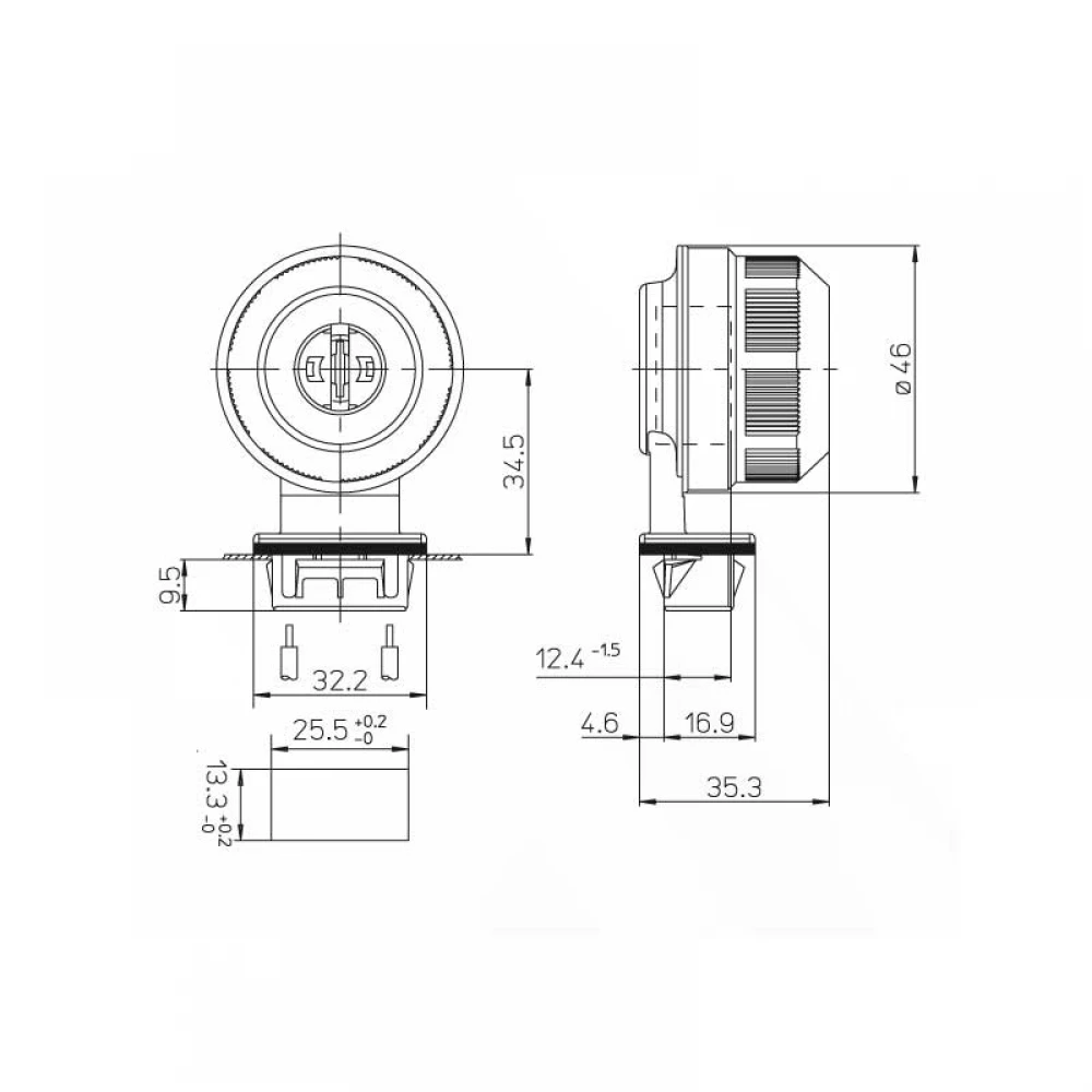 Ντουί G5 1783-G5/16-TR IP66 CUBALUX