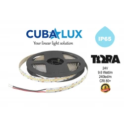 Ταινία Led 9.6W IP65 24V TΩRA 5 μέτρα - CUBALUX Ουδέτερο Λευκό 4000K