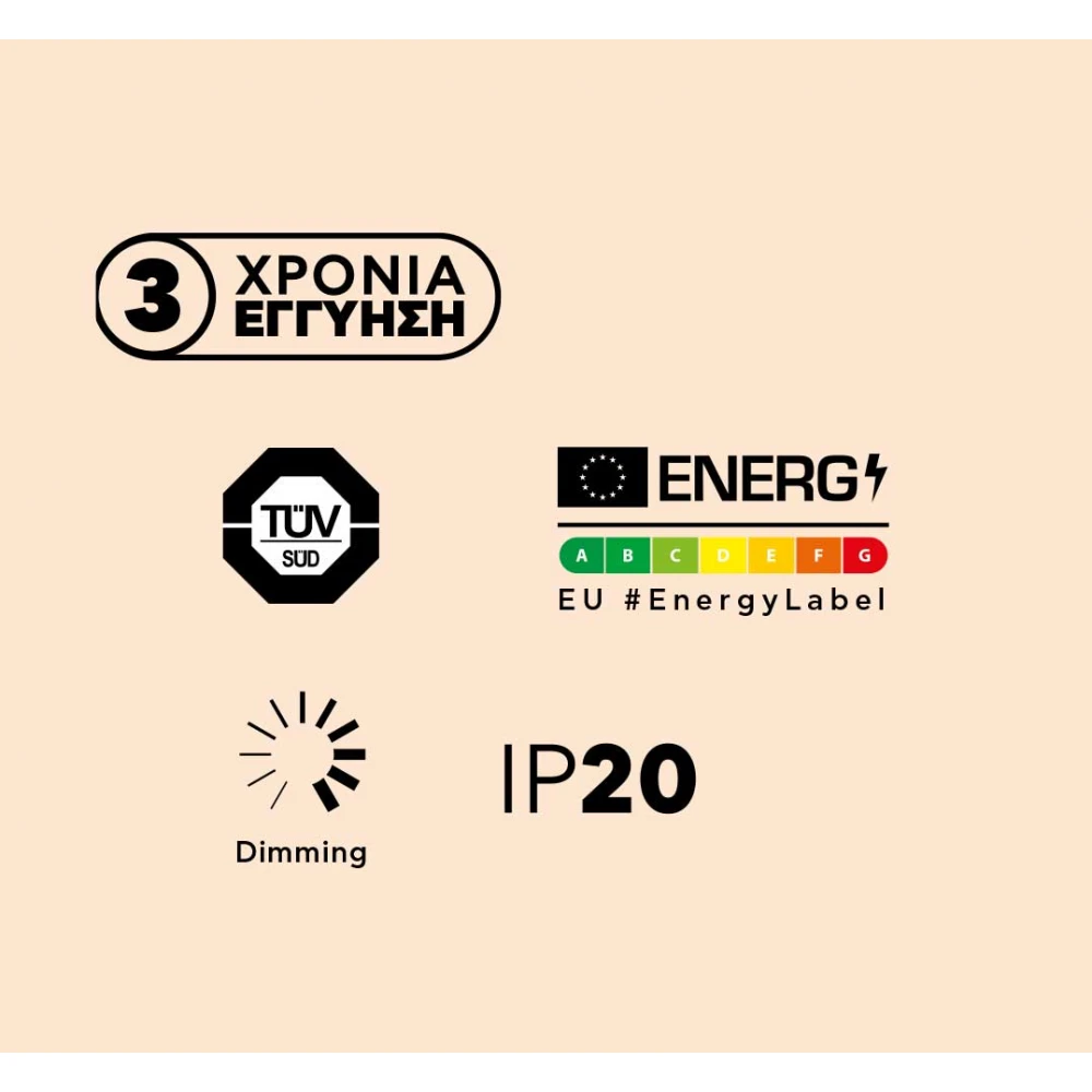 Ταινία LED TΩRA 3 Watt/m 24V CRI80 IP20 70 led/m (8mm) 2700K - 5 μέτρα - CUBALUX