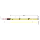Ταινία Led TΩRA COB 4,5 Watt/m 24V CRI90 IP20 320 led/m 3000K 5m (8mm) - 5 μέτρα - CUBALUX