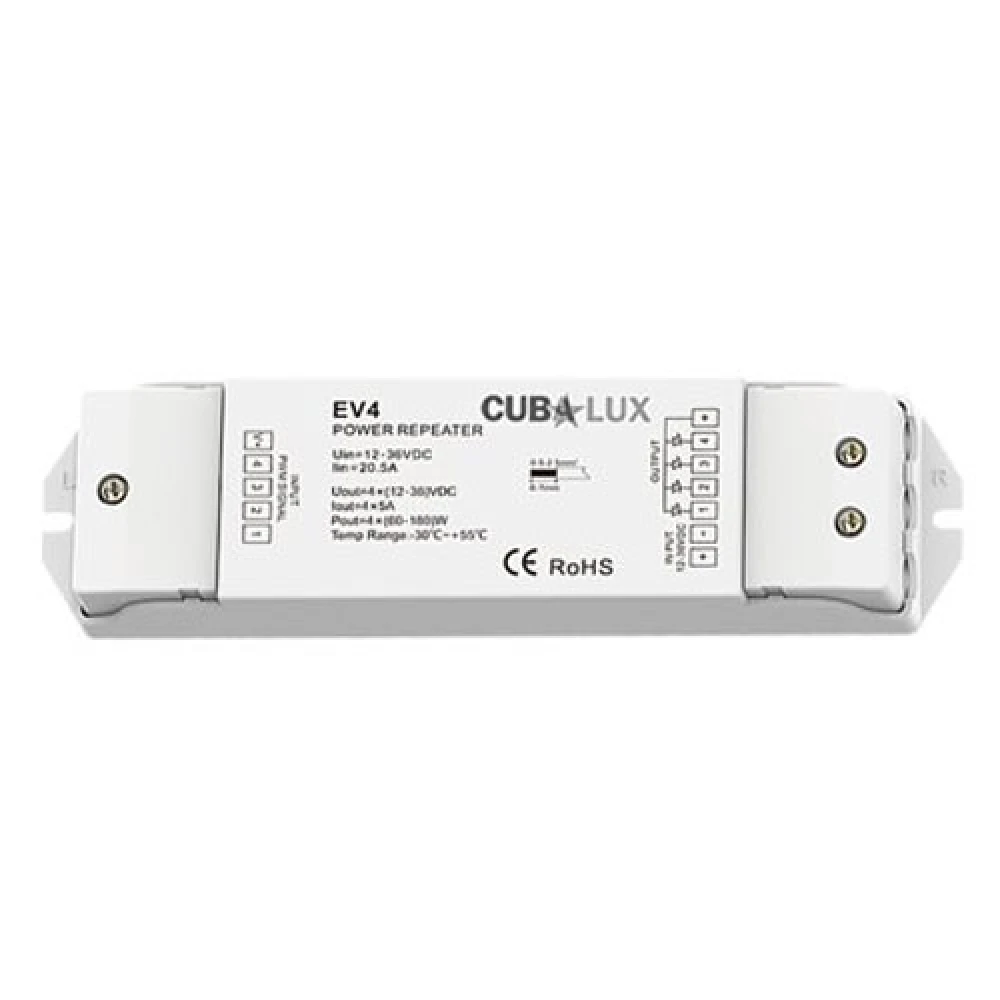Ενισχυτής Σήματος 4 x 5 A Για RGB/RGBW Ταινία LED - Cubalux