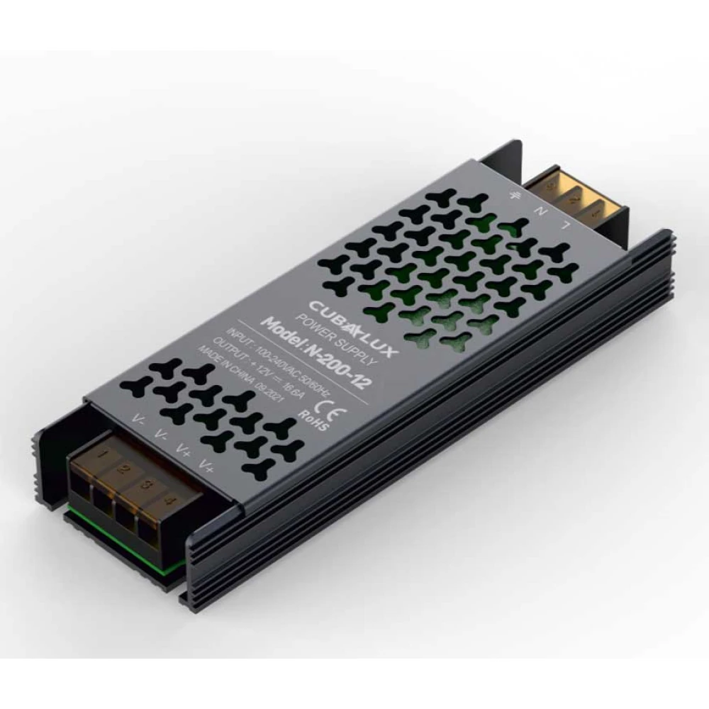 Τροφοδοτικό LED ΤΩRA 200 Watt 12VDC IP20 - Cubalux