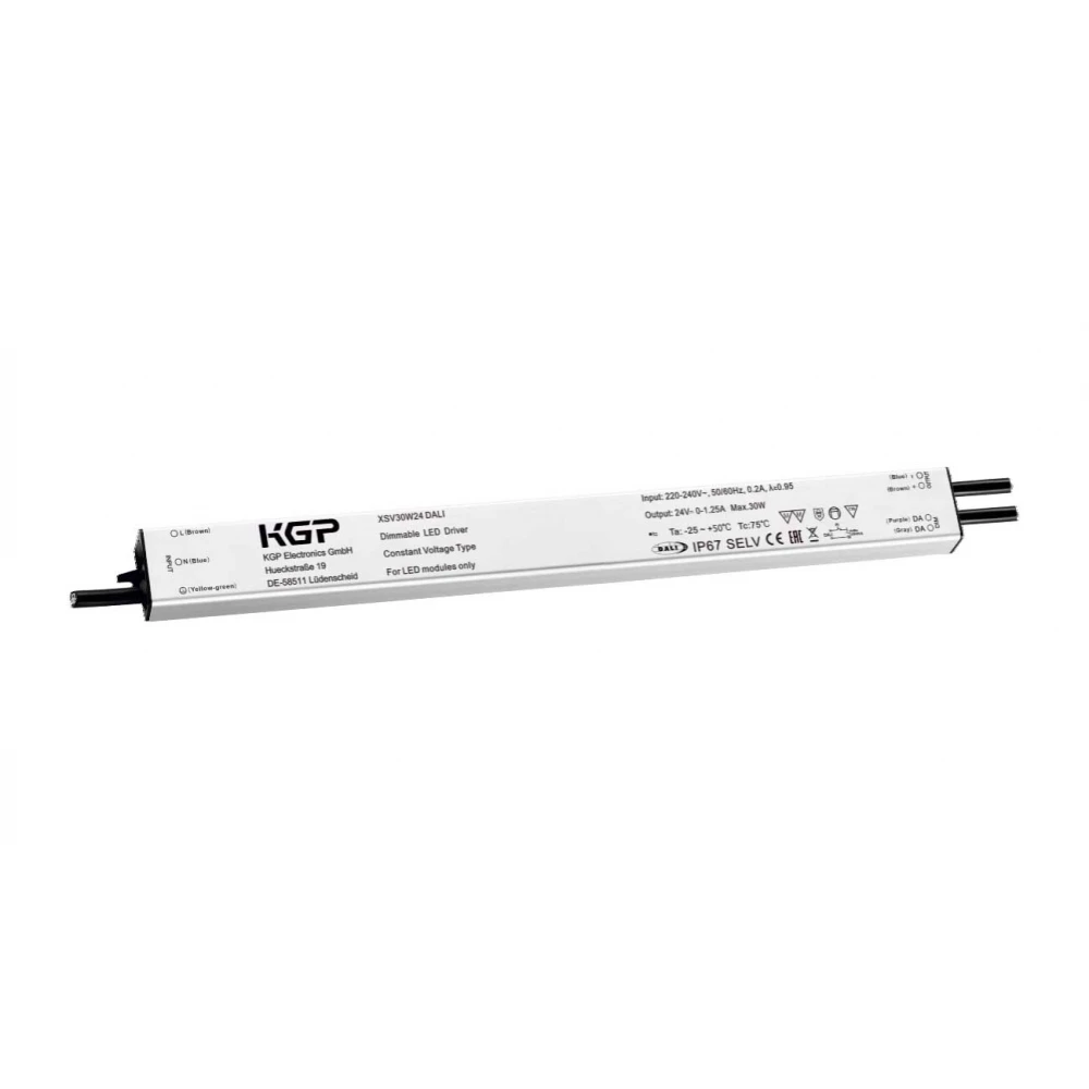 Dimmable LED Driver DALI Σταθερής Τάσης KGP 30W 24VDC IP67 - Cubalux