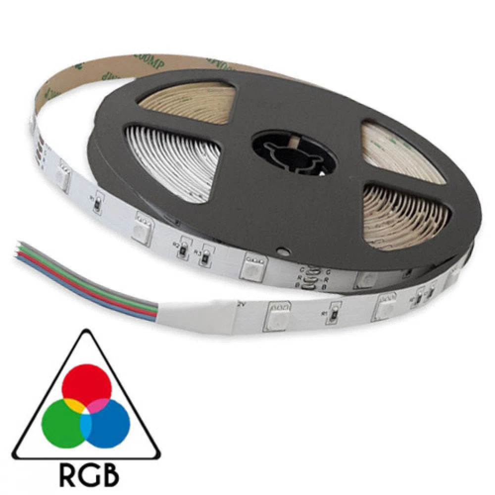 Ταινία LED TΩRA RGB 7,2 Watt/m 12V IP20 30 LED/m 5 μέτρα CUBALUX