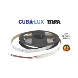 Ταινία Led Αυτοκόλλητη 11.4W 24V IP20 TΩRA 5 μέτρα Θερμό Λευκό 3000K - CUBALUX